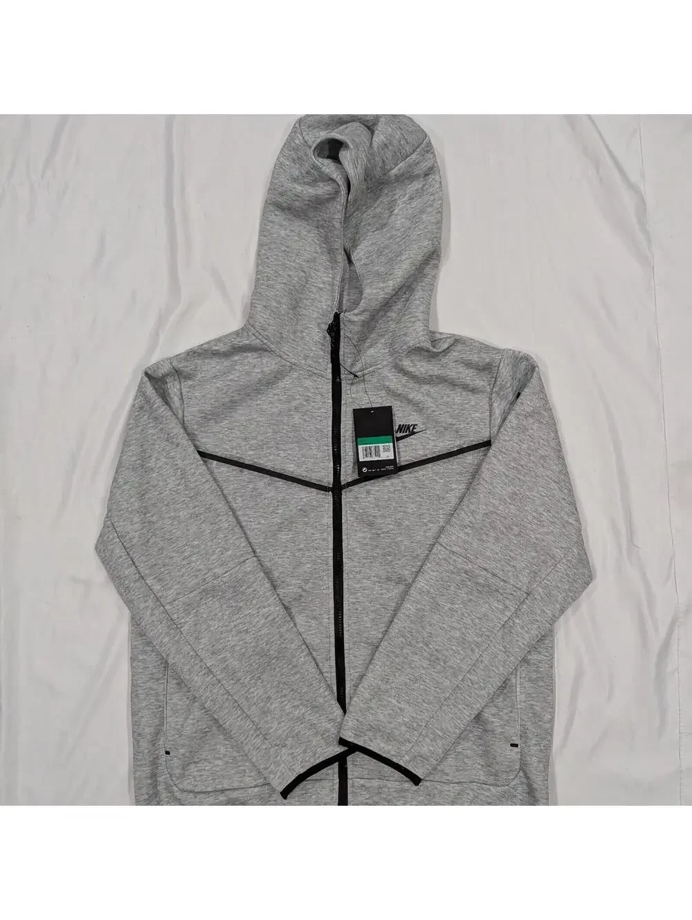 Nike Tech Fleece Full Zip Hoodie M Grey CU4490-063 NWT - Picture 2 of 9